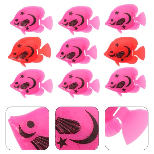 Plastic artificial fish 10pcs - artificial,