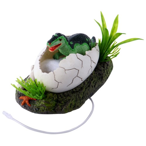 Green resin aquarium ornament - green,