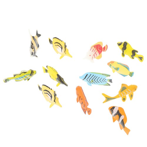 Pcs plastic artificial fish - 12,
