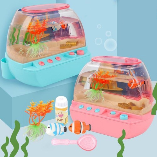 Artificial fish tank mini with - fish,