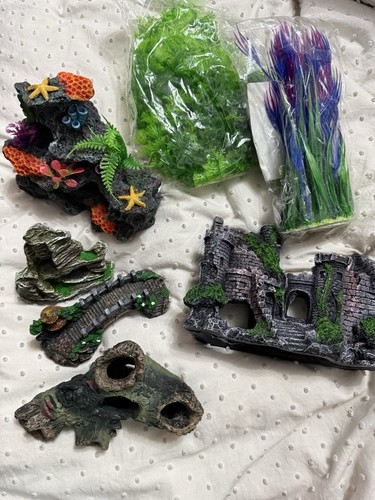 Aquarium ornaments bundle for - ornaments,