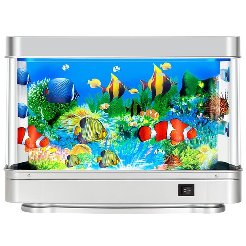 Fake fish tank aquarium - fish, night