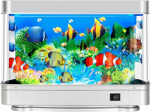 Fake fish tank aquarium night - fake,