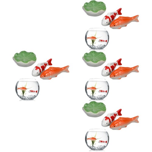 12pcs ceramic floating - 12pcs, fish